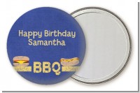 BBQ Hotdogs and Hamburgers - Personalized Birthday Party Pocket Mirror Favors