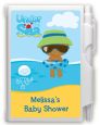 Beach Baby African American Boy - Baby Shower Personalized Notebook Favor thumbnail