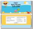 Beach Baby African American Girl - Personalized Baby Shower Candy Bar Wrappers thumbnail