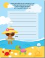 Beach Baby African American Girl - Baby Shower Notes of Advice thumbnail