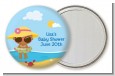 Beach Baby African American Girl - Personalized Baby Shower Pocket Mirror Favors thumbnail