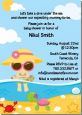 Beach Baby Asian Girl - Baby Shower Invitations thumbnail