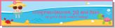 Beach Baby Girl - Personalized Baby Shower Banners