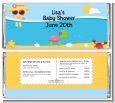 Beach Baby Girl - Personalized Baby Shower Candy Bar Wrappers thumbnail