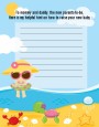 Beach Baby Girl - Baby Shower Notes of Advice thumbnail