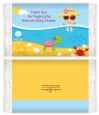 Beach Baby Girl - Personalized Popcorn Wrapper Baby Shower Favors thumbnail