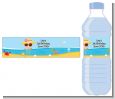 Beach Girl - Personalized Birthday Party Water Bottle Labels thumbnail