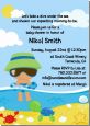 Beach Baby Hispanic Boy - Baby Shower Invitations thumbnail