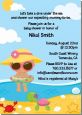 Beach Baby Hispanic Girl - Baby Shower Invitations thumbnail