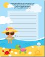 Beach Baby Hispanic Girl - Baby Shower Notes of Advice thumbnail