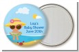 Beach Baby Hispanic Girl - Personalized Baby Shower Pocket Mirror Favors thumbnail
