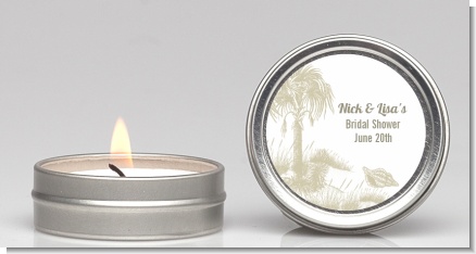 Beach Scene - Bridal Shower Candle Favors