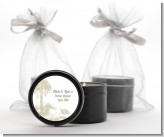 Beach Scene - Bridal Shower Black Candle Tin Favors