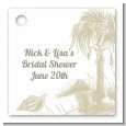 Beach Scene - Personalized Bridal Shower Card Stock Favor Tags thumbnail