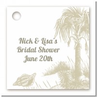 Beach Scene - Personalized Bridal Shower Card Stock Favor Tags