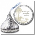 Beach Scene - Hershey Kiss Bridal Shower Sticker Labels thumbnail