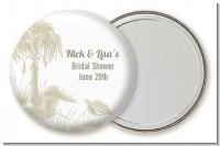 Beach Scene - Personalized Bridal Shower Pocket Mirror Favors
