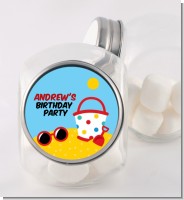 Beach Toys - Personalized Birthday Party Candy Jar