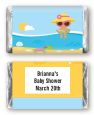 Beach Baby Girl - Personalized Baby Shower Mini Candy Bar Wrappers thumbnail
