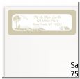 Beach Scene - Bridal Shower Return Address Labels thumbnail