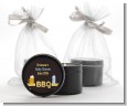 Beer and Baby Talk - Baby Shower Black Candle Tin Favors thumbnail