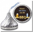 Beer and Baby Talk - Hershey Kiss Baby Shower Sticker Labels thumbnail