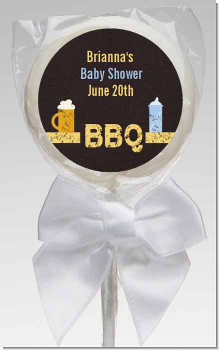 Beer and Baby Talk - Personalized Baby Shower Lollipop Favors