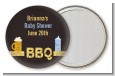 Beer and Baby Talk - Personalized Baby Shower Pocket Mirror Favors thumbnail