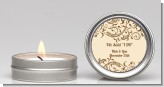 Beige & Brown - Bridal Shower Candle Favors