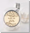 Beige & Brown - Personalized Bridal Shower Candy Jar thumbnail