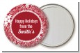 Big Red Snowflake - Personalized Christmas Pocket Mirror Favors thumbnail