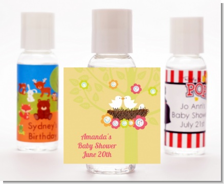 Bird's Nest - Personalized Baby Shower Hand Sanitizers Favors