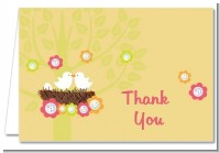 Bird's Nest - Baby Shower Thank You Cards