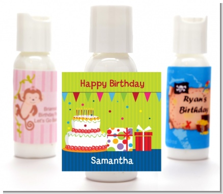 Birthday Cake - Personalized Birthday Party Lotion Favors