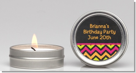 Birthday Girl Chalk Inspired - Birthday Party Candle Favors