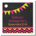 Birthday Girl Chalk Inspired - Personalized Birthday Party Card Stock Favor Tags thumbnail