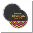 Birthday Girl Chalk Inspired - Personalized Birthday Party Magnet Favors thumbnail