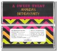 Birthday Girl Chalk Inspired - Personalized Birthday Party Candy Bar Wrappers thumbnail