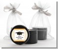 Black & Gold - Graduation Party Black Candle Tin Favors thumbnail