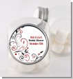 Black and Red Vine - Personalized Bridal Shower Candy Jar thumbnail