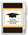 Black & Gold - Graduation Party Personalized Notebook Favor thumbnail