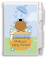 Blooming Baby Boy African American - Baby Shower Personalized Notebook Favor thumbnail