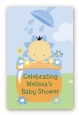 Blooming Baby Boy Asian - Custom Large Rectangle Baby Shower Sticker/Labels thumbnail