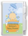 Blooming Baby Boy Caucasian - Baby Shower Personalized Notebook Favor thumbnail