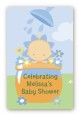 Blooming Baby Boy Caucasian - Custom Large Rectangle Baby Shower Sticker/Labels thumbnail