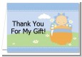 Blooming Baby Boy Caucasian - Baby Shower Thank You Cards thumbnail