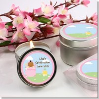 Blooming Baby Girl African American - Baby Shower Candle Favors