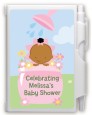 Blooming Baby Girl African American - Baby Shower Personalized Notebook Favor thumbnail