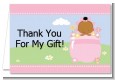 Blooming Baby Girl African American - Baby Shower Thank You Cards thumbnail