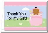 Blooming Baby Girl African American - Baby Shower Thank You Cards